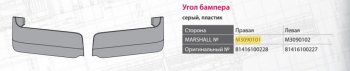 1 999 р. Панель MAN TGA XXL угловая бампера правая нижняя MARSHALL MARSHALL m3090101  с доставкой в г. Пермь. Увеличить фотографию 4