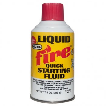 419 р. Жидкость для запуска двигателя FIRE эфир 35% аэрозоль 213г GUNK GUNK m3911  с доставкой в г. Пермь. Увеличить фотографию 1