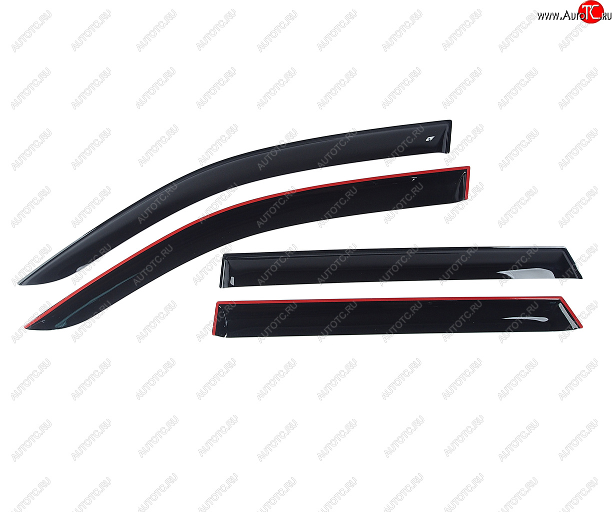 2 669 р. Дефлектор MITSUBISHI Lancer (01-08) окон комплект COBRA TUNING COBRA TUNING m40803  с доставкой в г. Пермь