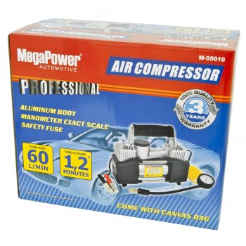 3 579 р. Компрессор автомобильный 60лмин. 10атм. 50А 12V (дефлятор) MEGAPOWER MEGAPOWER-AUTOMOTIVE m-55010  с доставкой в г. Пермь. Увеличить фотографию 4