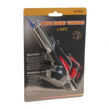439 р. Горелка газовая под цанговый баллон с пьезоподжигом FIRE BIRD TORCH FIRE BIRD TORCH m-586c  с доставкой в г. Пермь. Увеличить фотографию 1