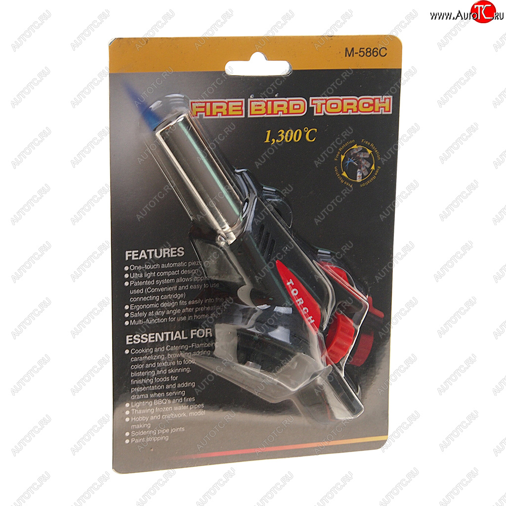 439 р. Горелка газовая под цанговый баллон с пьезоподжигом FIRE BIRD TORCH FIRE BIRD TORCH m-586c  с доставкой в г. Пермь
