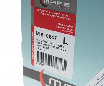 3 089 р. Фонарь задний MERCEDES Actros левый (525х140мм) АМР разъем сбоку MARS TECH MARS TECH m610947  с доставкой в г. Пермь. Увеличить фотографию 4