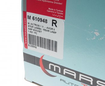 3 089 р. Фонарь задний MERCEDES Actros правый (525х140мм) АМР разъем сбоку MARS TECH MARS TECH m610948  с доставкой в г. Пермь. Увеличить фотографию 3