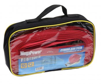 1 669 р. Стяжка крепления груза 10т 12м-50мм (полиэстер) с храповиком MEGAPOWER MEGAPOWER-AUTOMOTIVE m-731012s  с доставкой в г. Пермь. Увеличить фотографию 3