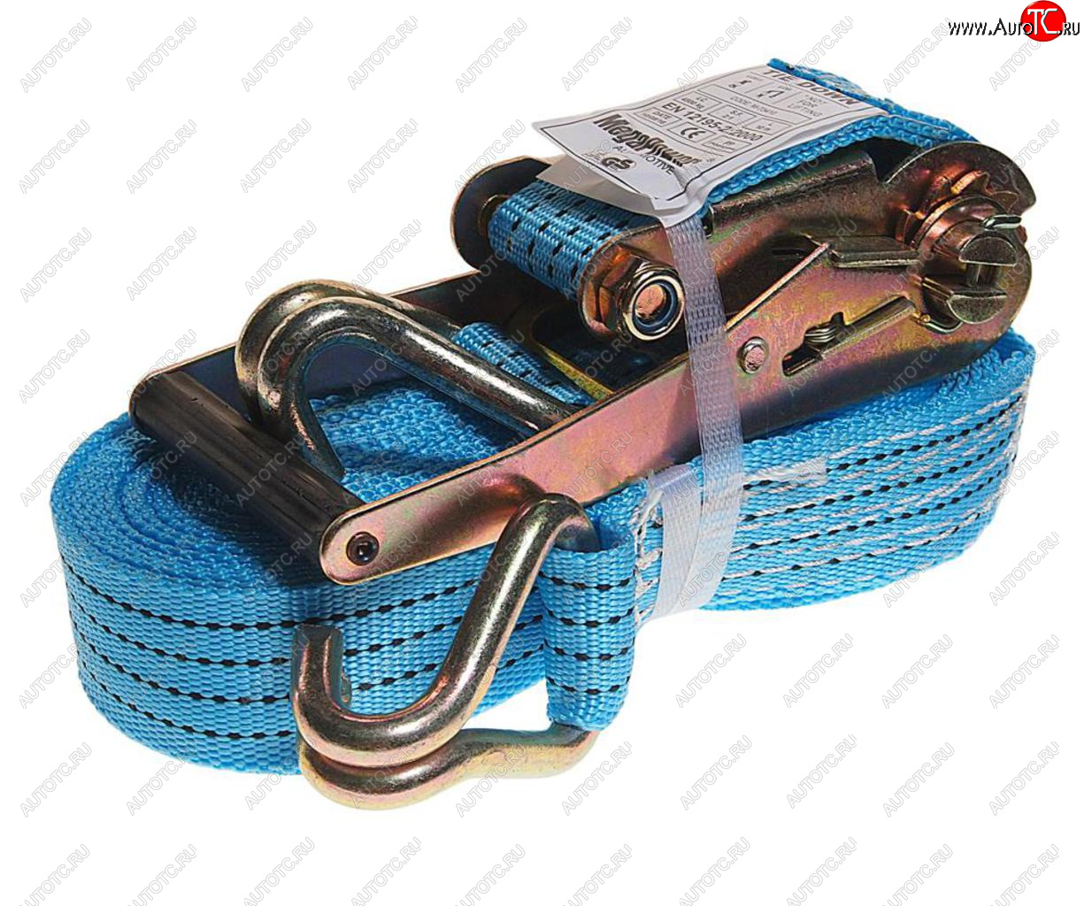 1 229 р. Стяжка крепления груза 4.5т 10м-50мм с храповиком MEGAPOWER MEGAPOWER-AUTOMOTIVE m-73410  с доставкой в г. Пермь