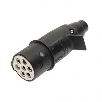 469 р. Разъем электрический прицепа ISO 3731 Type S 7-полюсный (вилка пластик) MARSHALL MARSHALL m7342001  с доставкой в г. Пермь. Увеличить фотографию 1