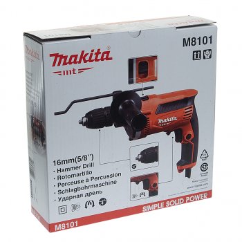 11 999 р. Дрель ударная 710Вт MAKITA MAKITA m8101  с доставкой в г. Пермь. Увеличить фотографию 5