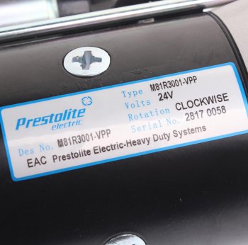 18 549 р. Стартер ГАЗ,ПАЗ,FOTON дв.CUMMINS ISF3.8 24В z=10 4.5кВт PRESTOLITE PRESTOLITE m81r3001-vpp PRESTOLITE m81r3001-vpp  с доставкой в г. Пермь. Увеличить фотографию 3