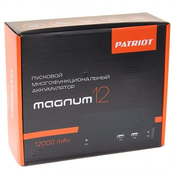 8 999 р. Устройство пусковое 12V 400A 12000мАч (power bank) PATRIOT PATRIOT magnum 12  с доставкой в г. Пермь. Увеличить фотографию 5