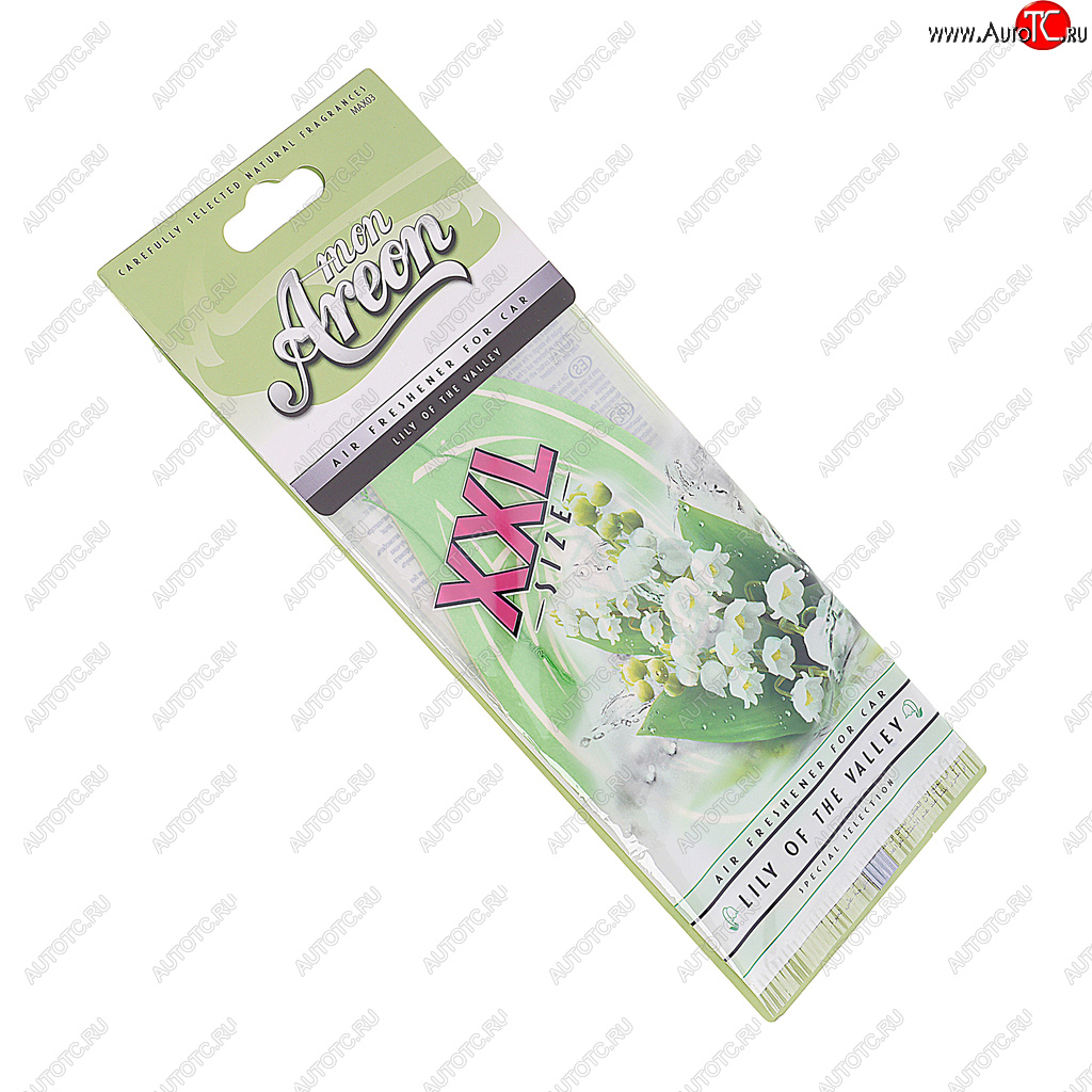 127 р. Ароматизатор подвесной пластина (ландыш) Mon XXL AREON AREON max03  с доставкой в г. Пермь