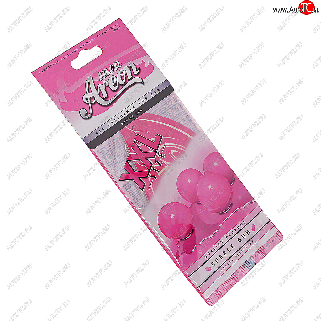125 р. Ароматизатор подвесной пластина (bubble gum) Mon XXL AREON AREON max11  с доставкой в г. Пермь