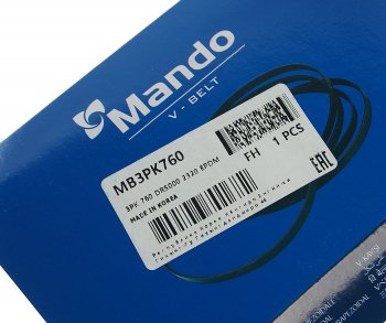 107 р. Ремень приводной поликлиновой 3PK760 TOYOTA Camry (V10) MANDO MANDO mb3pk760  с доставкой в г. Пермь. Увеличить фотографию 3