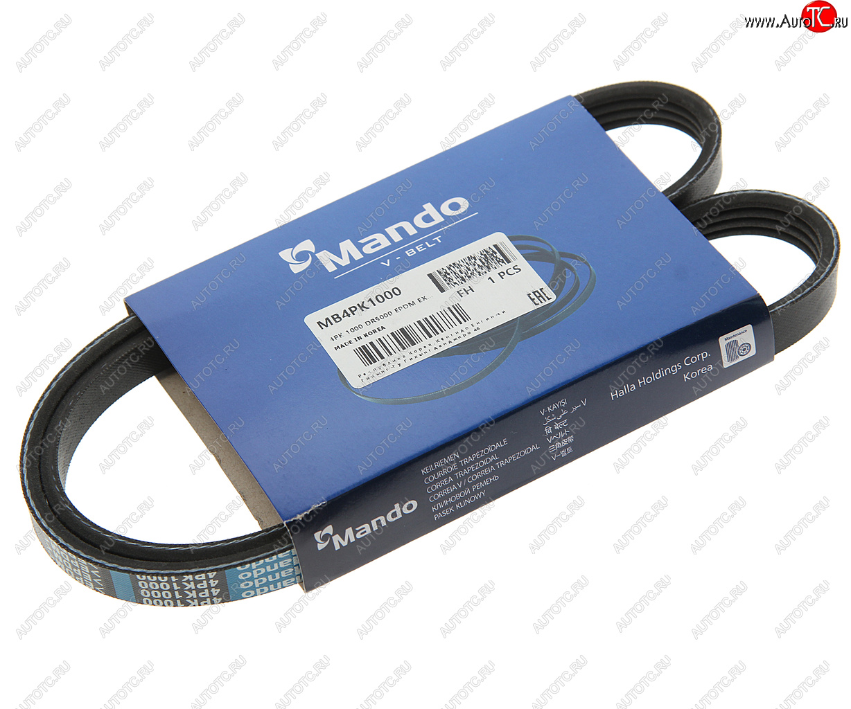 153 р. Ремень приводной поликлиновой 4PK1000 MANDO MANDO mb4pk1000  с доставкой в г. Пермь