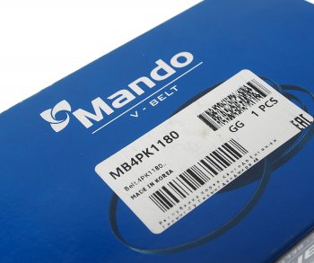 369 р. Ремень приводной поликлиновой 4PK1180 MANDO MANDO mb4pk1180  с доставкой в г. Пермь. Увеличить фотографию 2