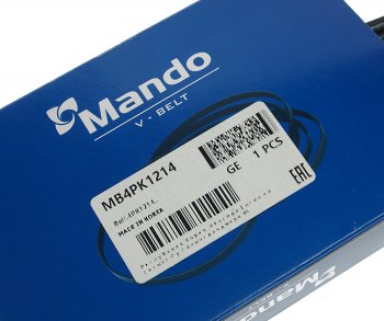 213 р. Ремень приводной поликлиновой 4PK1214 MANDO MANDO mb4pk1214  с доставкой в г. Пермь. Увеличить фотографию 3