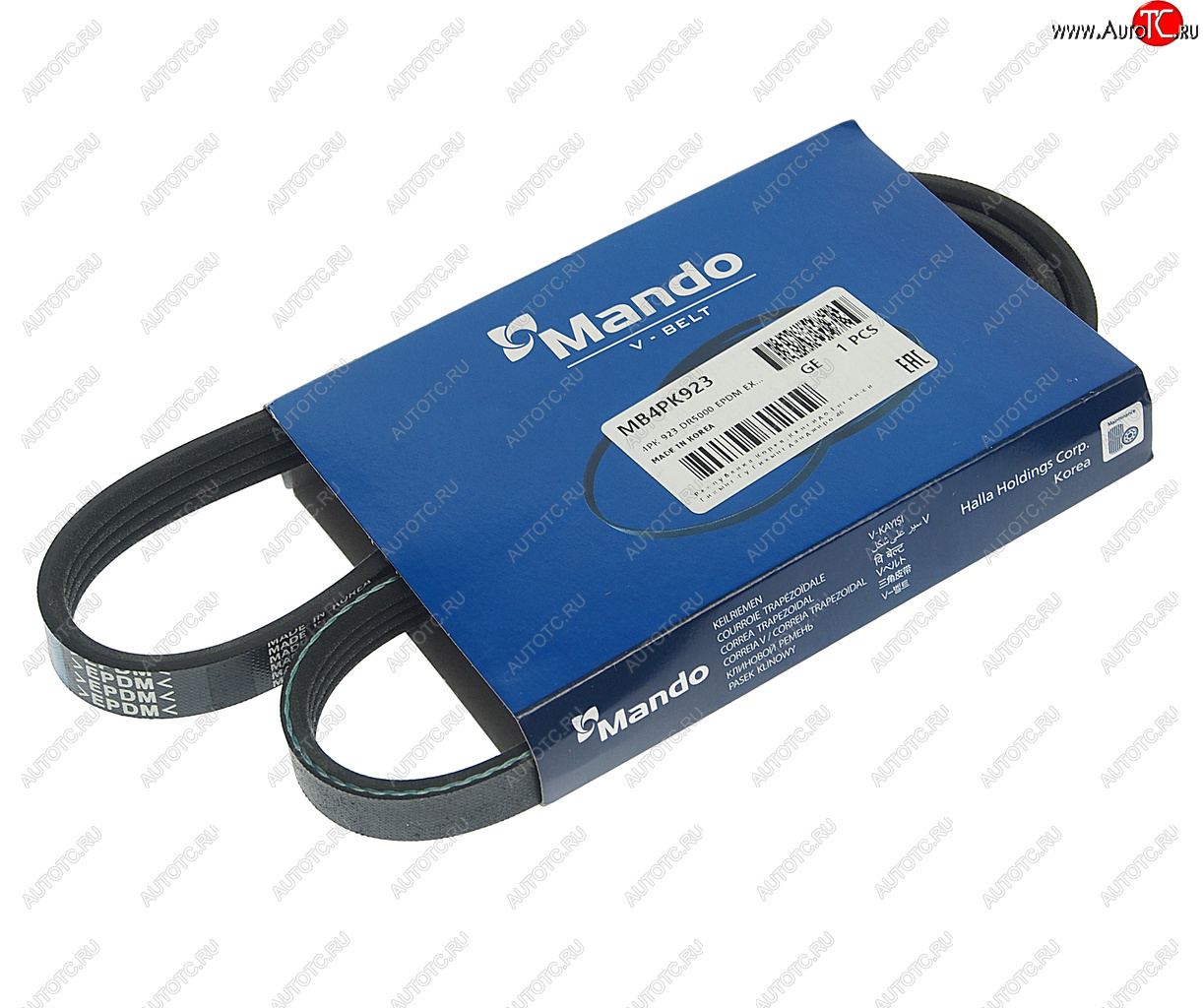 169 р. Ремень приводной поликлиновой 4PK923 MANDO MANDO mb4pk923  с доставкой в г. Пермь