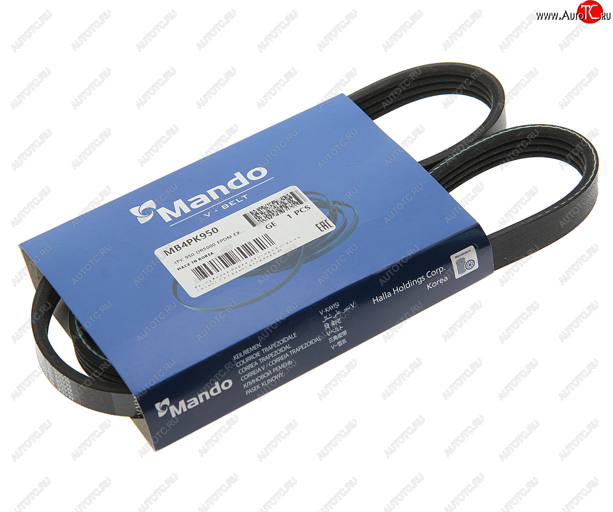 329 р. Ремень приводной поликлиновой 4PK950 MANDO MANDO mb4pk950 MANDO mb4pk950  с доставкой в г. Пермь