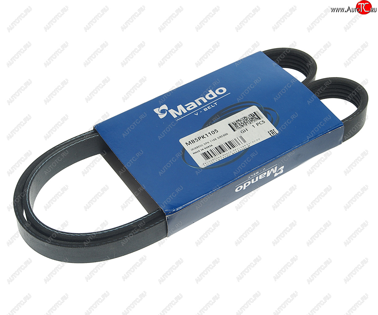 255 р. Ремень приводной поликлиновой 5PK1105 MANDO MANDO mb5pk1105  с доставкой в г. Пермь