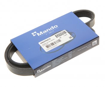 549 р. Ремень приводной поликлиновой 5PK870 DAEWOO Nexia (без ГУР) MANDO MANDO mb5pk870  с доставкой в г. Пермь. Увеличить фотографию 1