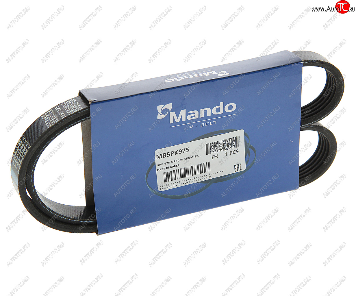 268 р. Ремень приводной поликлиновой 5PK975 MANDO MANDO mb5pk975  с доставкой в г. Пермь
