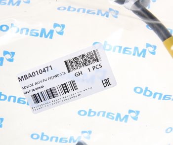 989 р. Датчик АБС KIA Bongo 3 (17-) (2.5-A2) (2WD) колеса переднего левого MANDO MANDO mba010471  с доставкой в г. Пермь. Увеличить фотографию 2