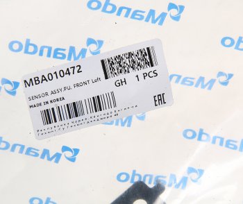 829 р. Датчик АБС KIA Bongo 3 (14-) (2.5-A2) (4WD) колеса переднего левого MANDO MANDO mba010472  с доставкой в г. Пермь. Увеличить фотографию 2