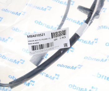 1 229 р. Датчик АБС KIA Bongo 3 (16-) (2.5-A2) (2WD) колеса заднего левого MANDO MANDO mba010521  с доставкой в г. Пермь. Увеличить фотографию 2