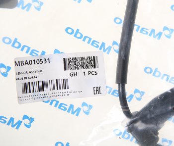 1 779 р. Датчик АБС HYUNDAI Porter 2 (17-) (2WD) колеса заднего левого MANDO MANDO mba010531 MANDO mba010531  с доставкой в г. Пермь. Увеличить фотографию 2