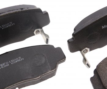 1 569 р. Колодки тормозные передние (4шт.) MANDO Honda Civic FN купе дорестайлинг (2005-2008)  с доставкой в г. Пермь. Увеличить фотографию 2