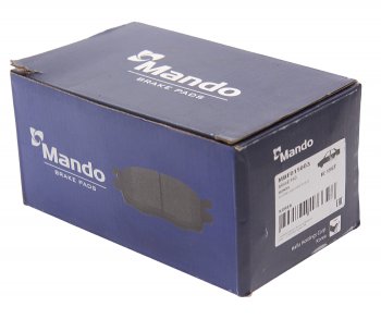 1 569 р. Колодки тормозные передние (4шт.) MANDO Honda Civic FN купе дорестайлинг (2005-2008)  с доставкой в г. Пермь. Увеличить фотографию 3