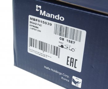 2 479 р. Колодки тормозные передние (4шт.) MANDO Peugeot Boxer 250 (2006-2014)  с доставкой в г. Пермь. Увеличить фотографию 5