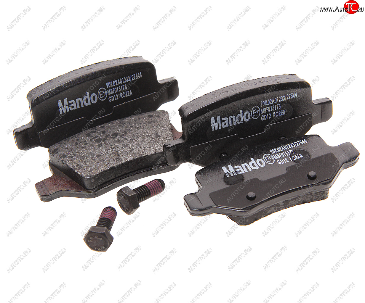 1 229 р. Колодки тормозные задние (4шт.) MANDO Mercedes-Benz A class W169 дорестайлинг, хэтчбэк 5 дв. (2005-2008)  с доставкой в г. Пермь