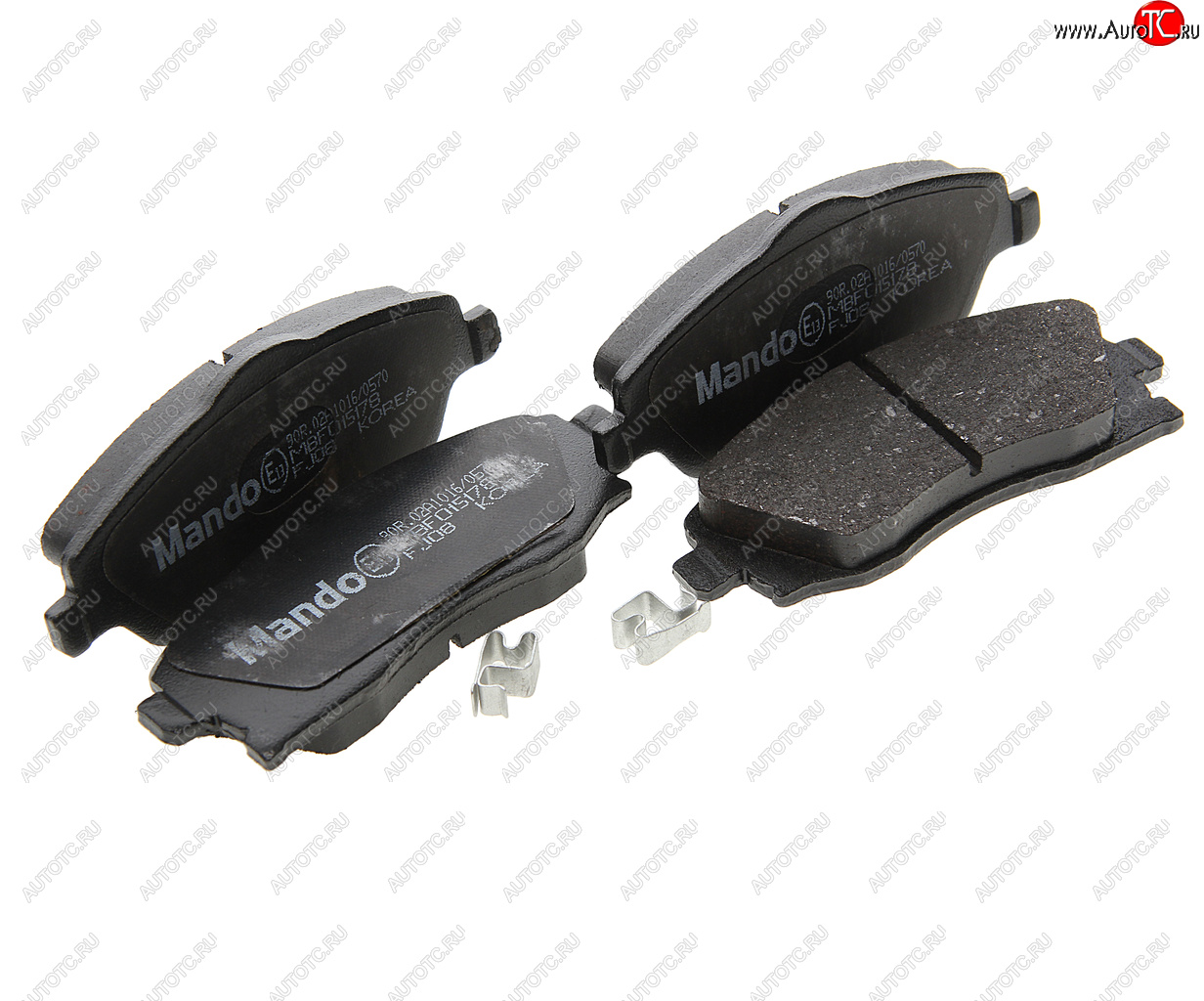 2 169 р. Колодки тормозные передние (4шт.) MANDO Opel Corsa C (2000-2006)  с доставкой в г. Пермь