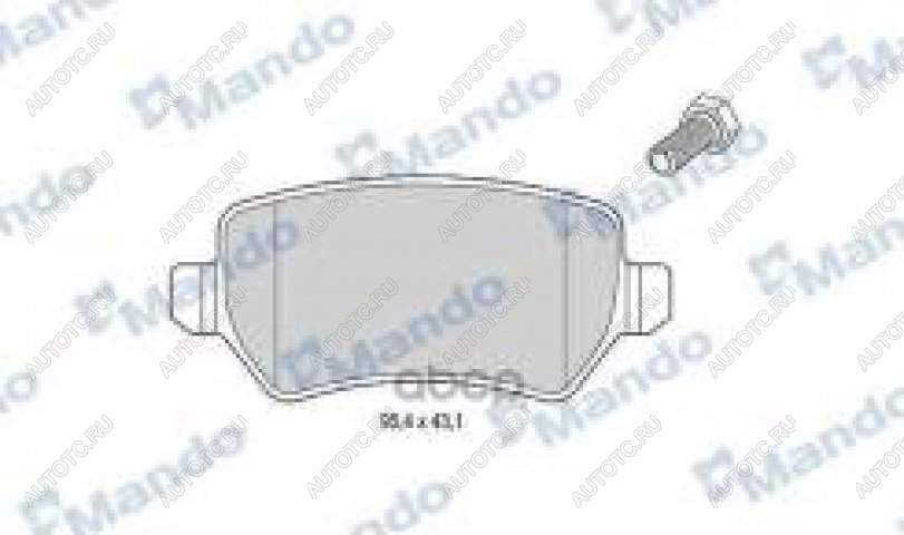 1 499 р. Колодки тормозные задние (4шт.) MANDO KIA Ceed 3 CD универсал (2018-2025)  с доставкой в г. Пермь