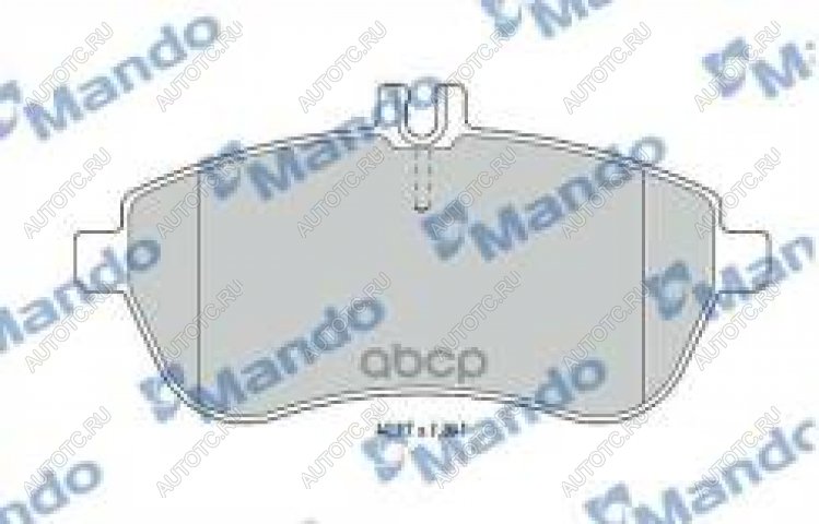 2 299 р. Колодки тормозные передние (4шт.) MANDO Mercedes-Benz E-Class W211 дорестайлинг седан (2002-2006)  с доставкой в г. Пермь