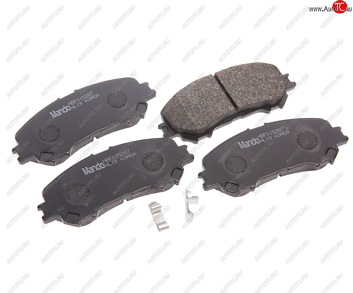 2 299 р. Колодки тормозные передние (4шт.) MANDO Nissan Qashqai 2 J11 рестайлинг (2017-2022)  с доставкой в г. Пермь