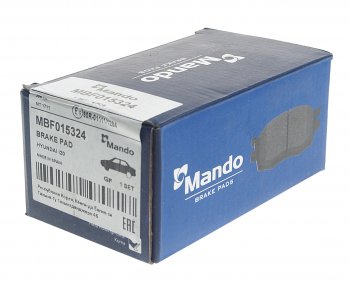 1 659 р. Колодки тормозные R18 передние (4шт.) MANDO Hyundai i20 GB хэтчбэк 5 дв. дорестайлинг (2014-2018)  с доставкой в г. Пермь. Увеличить фотографию 2