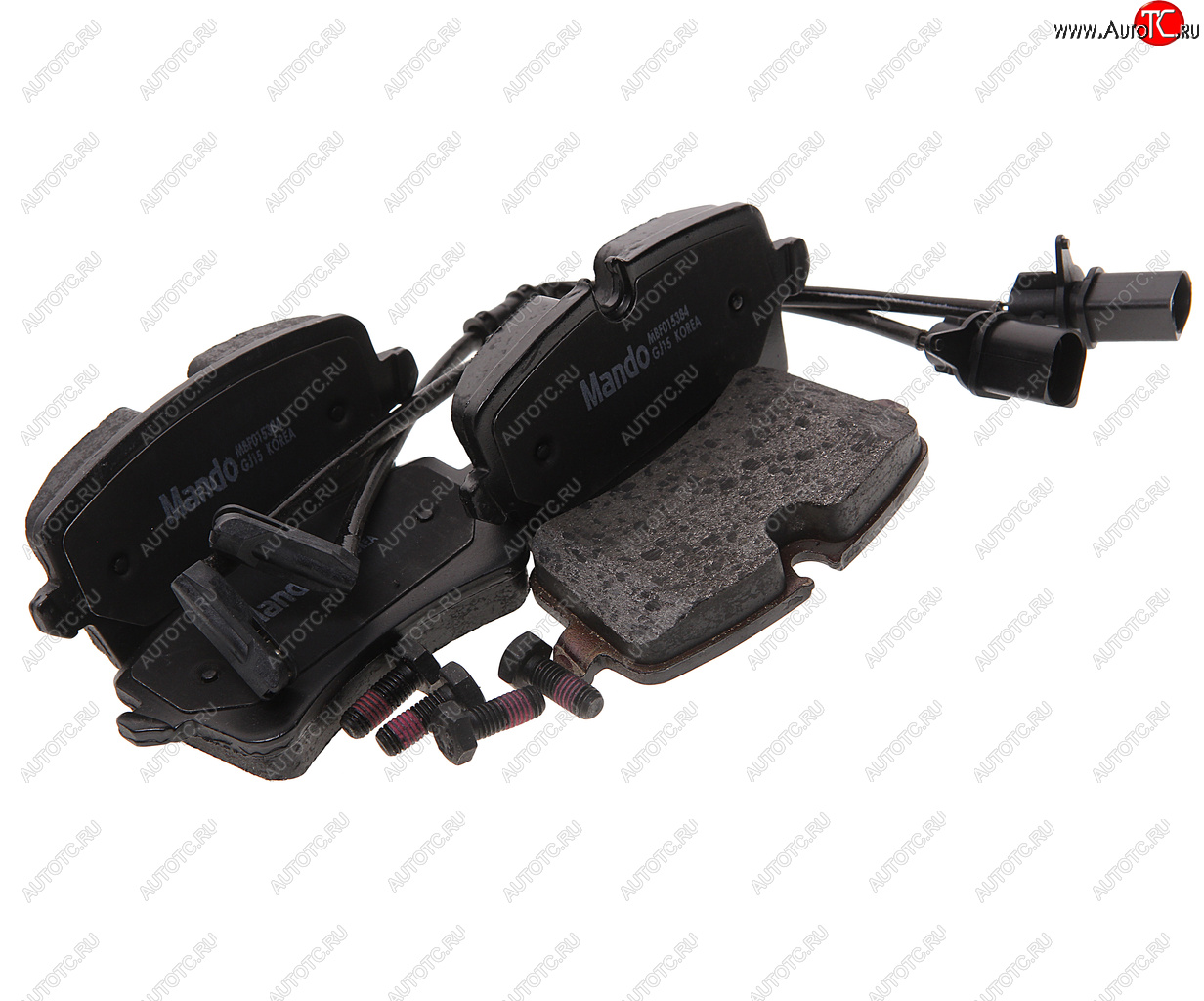 1 849 р. Колодки тормозные AUDI A8 (09-) задние (4шт.) MANDO MANDO mbf015384 MANDO mbf015384  с доставкой в г. Пермь