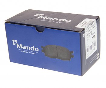 1 669 р. Колодки тормозные задние (4шт.) MANDO BMW 5 серия E60 седан дорестайлинг (2003-2007)  с доставкой в г. Пермь. Увеличить фотографию 2