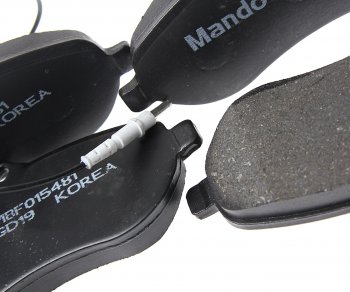 3 199 р. Колодки тормозные передние (4шт.) MANDO Peugeot Expert G9 минивэн дорестайлинг (2007-2013)  с доставкой в г. Пермь. Увеличить фотографию 3