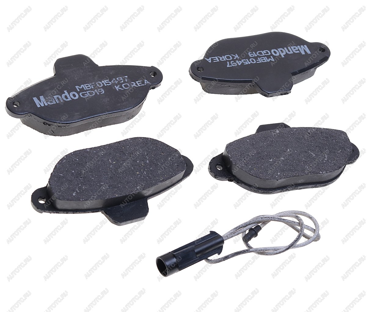 2 049 р. Колодки тормозные FIAT Punto,Panda (94-) передние (4шт.) MANDO MANDO mbf015497 MANDO mbf015497  с доставкой в г. Пермь