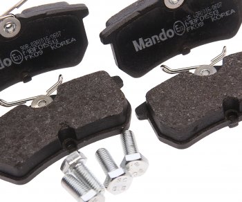 979 р. Колодки тормозные задние (4шт.) MANDO Ford Focus 1 хэтчбэк 5 дв. дорестайлинг (1998-2002)  с доставкой в г. Пермь. Увеличить фотографию 2