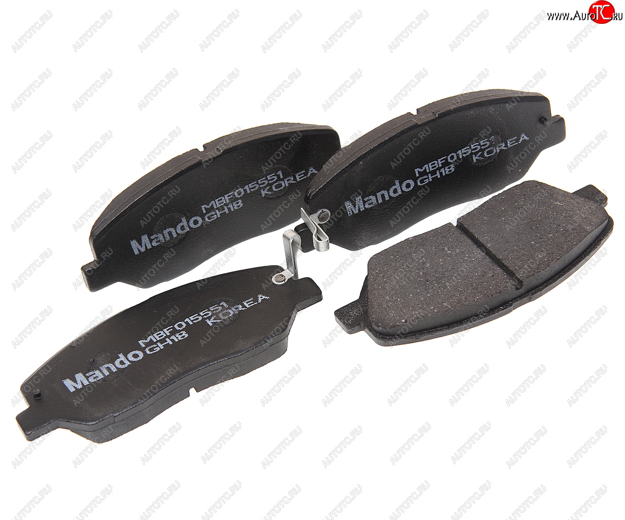 3 379 р. Колодки тормозные HYUNDAI Santa Fe (09-) KIA Sorento (09-) передние (4шт.) MANDO MANDO mbf015551 MANDO mbf015551  с доставкой в г. Пермь