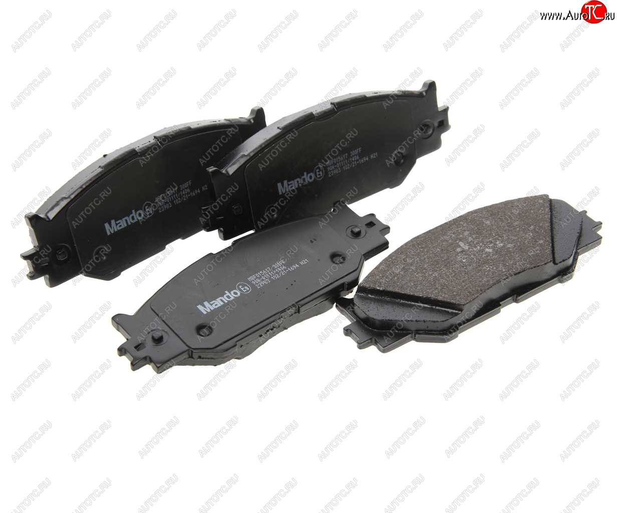 1 599 р. Колодки тормозные LEXUS IS (05-),GS300,GS430,GS450H передние (4шт.) MANDO MANDO mbf015617  с доставкой в г. Пермь
