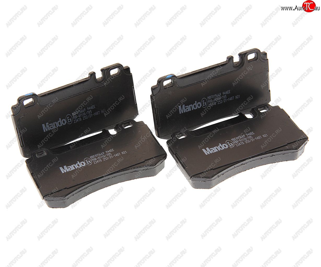 2 999 р. Колодки тормозные MERCEDES C (W202,W203,W209),E (W210) передние (4шт.) MANDO MANDO mbf015669 MANDO mbf015669  с доставкой в г. Пермь