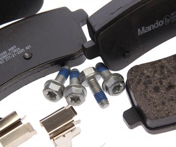 3 999 р. Колодки тормозные MERCEDES S (W222) (13-) задние (4шт.) MANDO MANDO mbf015688 MANDO mbf015688  с доставкой в г. Пермь. Увеличить фотографию 2