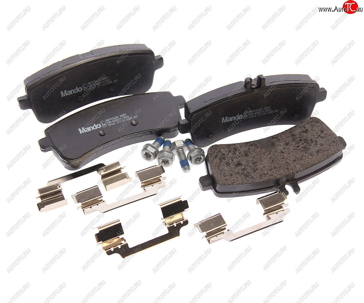 3 999 р. Колодки тормозные MERCEDES S (W222) (13-) задние (4шт.) MANDO MANDO mbf015688 MANDO mbf015688  с доставкой в г. Пермь