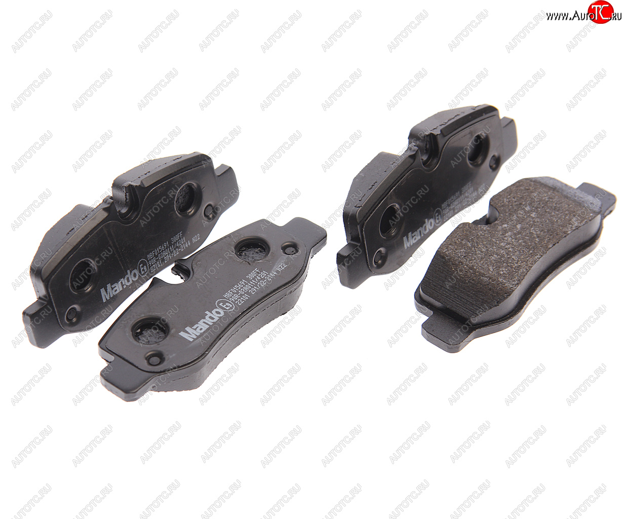 2 499 р. Колодки тормозные MERCEDES Viano,Vito (W447) задние (4шт.) MANDO MANDO mbf015691 MANDO mbf015691  с доставкой в г. Пермь