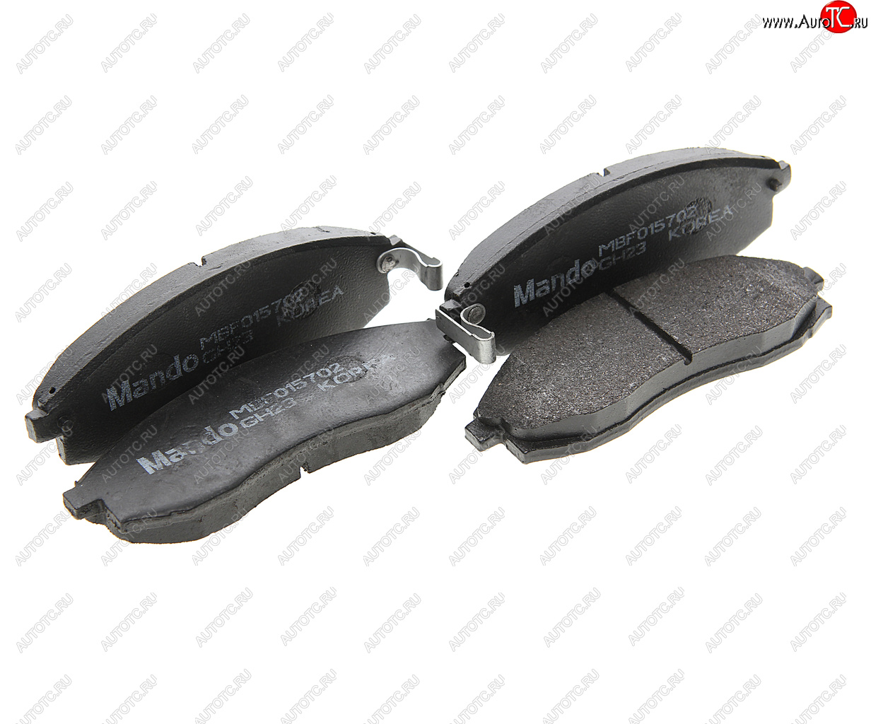 1 429 р. Колодки тормозные MITSUBISHI L200 (97-06) передние (4шт.) MANDO MANDO mbf015702 MANDO mbf015702  с доставкой в г. Пермь